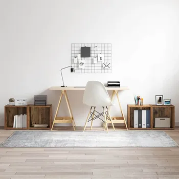 Televizní stolek Sestava TV skříněk Nástěnný 4 pcs Staré dřevo 37 x 35 x 37,5 cm