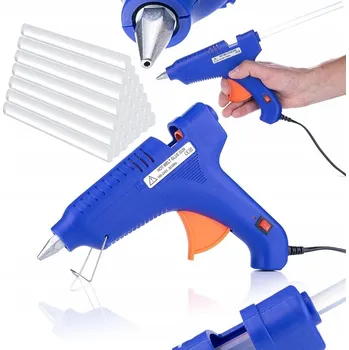 Tavná pistole TEPELNÁ LEPICÍ PISTOLE 150W S 5-STUPŇOVOU REGULACÍ TEPLOTY, ROBUSTNÍ