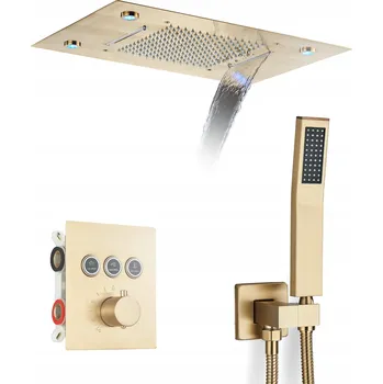 Vodovodní baterie Podomítková vanová a sprchová baterie armatura+ Luminexa zlatá