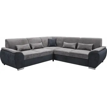 Sedací souprava Rohová Sedací Souprava Kondela, imitace kůže, šedá