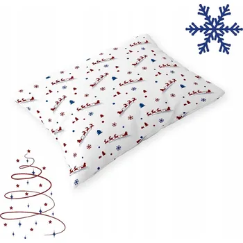 Povlak na dekorativní polštářek Vánoční Povlak Na Polštář na polštář 50x70 cm BAVLNA S CERTIFIKÁTEM - Spěchající Mikuláš