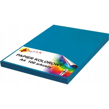 Papír pro tiskárny Barevný papír A4 120g tmavě modrý v4, 100 listů