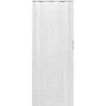 Skládací dveře 001P bílé matné 80 cm