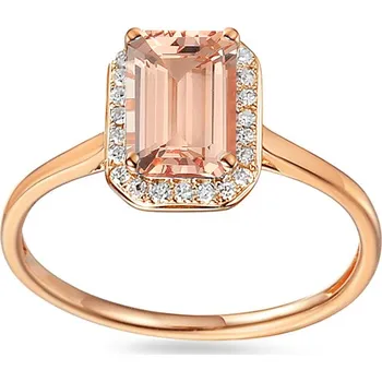 Prsten Prsten z růžového zlata s morganitem a diamanty Skye IZBR895RM + dárkové balení LUXUS zdarma