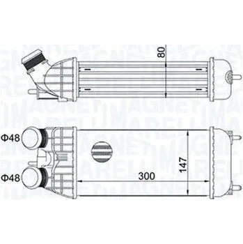 Motor automobilu Chladič turba MAGNETI MARELLI 351319204470