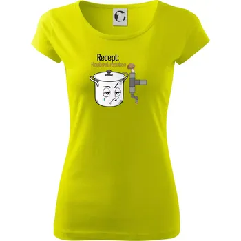 Recept houbová redukce - Dámské triko Pure - XL ( Limetková )