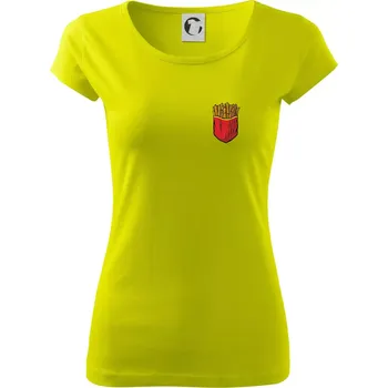 Hranolky v kapse - Dámské triko Pure - L ( Limetková )