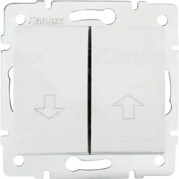 vypínač Žaluziový vypínač pod omítku Kanlux bílý 24744