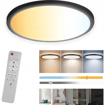 Stropní svítidlo LED RGB 1800K-6500K 9 Cm stmívatelné 24W + DÁLKOVÝ OVLADAČ Stropní Svítidlo