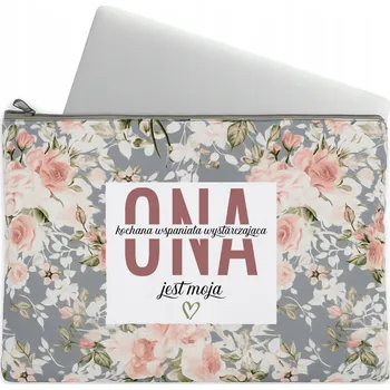 Pouzdro na mobilní telefon Pouzdro na Notebook Tablet Obal Taška s Květinovým Vzorem Dámské Pro Ni Je Moje Wz