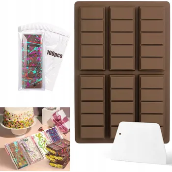 Forma na pečení VELKÁ SILIKONOVÁ FORMA NA PRALINKY A ČOKOLÁDU S CERTIFIKÁTEM FOOD SAFE