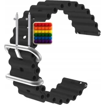 Řemínek na hodinky Řemínek / Pásek Řemínek pro Kospet Tank T3, Silikonový Vlnitý, Nastavitelný