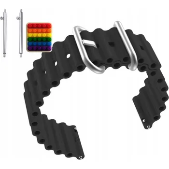 Pásek Řemínek pro Amazfit Bip U Pro, Silikon Vlna Barva, nastavitelný