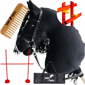 Hobby horsing HOBBY HORSE SADA KŮŇ NA TYČI A4 PŘEKÁŽKA KE SKÁKÁNÍ SKOKAN 120 CM