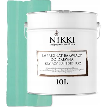 Lak na dřevo IMPREGNACE NA DŘEVO EXTRA LAZURA OCHRANNÁ S BARVOU JEDNOVRSTVÁ TYRKYSOVÁ 10L UV