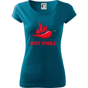 Dámské oblečení Hot Chili - Dámské triko Pure - 3XL ( Petrolejová )
