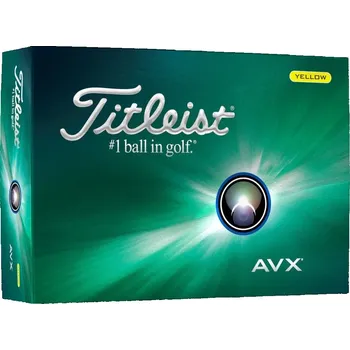 Golf Titleist AVX 2024, žluté golfové míčky