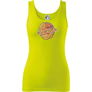 Dámské tričko Brambůrky můj zlozvyk - Dámské tílko - XL ( Limetková )