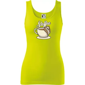 Šloffee - káva - Dámské tílko - M ( Limetková )