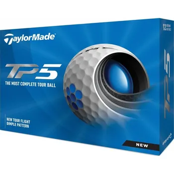 Golfový míček TaylorMade TP5 21, bílé golfové míčky