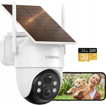 IP kamera SOLÁRNÍ WIFI KAMERA 3MP SMART VENKOVNÍ OTOČNÁ IP BEZDRÁTOVÁ ALARM SD