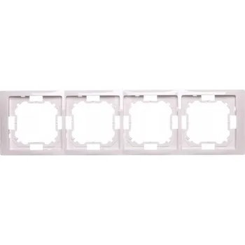 Čtyřnásobný Rámeček Kontakt-simon bílý