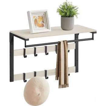 Věšák Bílý Šatní ramínko Songmics z MDF