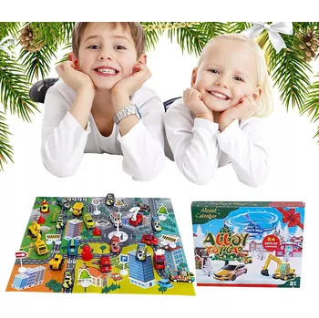 Kalendář ADVENTNÍ KALENDÁŘ PRO DĚTI K VÁNOCŮM ADVENT 24 AUTA AUTÍČKA