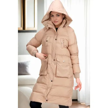 Z9736 DEWBERRY WOMEN'S JACKET-BEIGE dewberry krémová 3467364