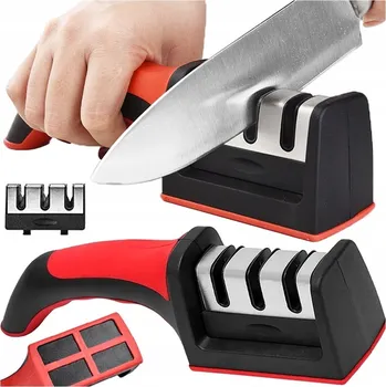 Brousek pro kuchyňské nože Minexo třífázový, ruční, 3-krokový