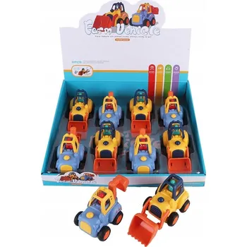 autíčko Traktor s lžící Askato 14x8 cm