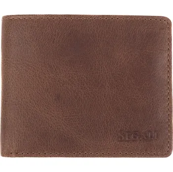 Peněženka Segali 7671 pánská kožená peněženka hnědá