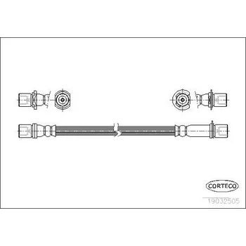 Brzdová hadice Brzdová hadice CORTECO 19032505