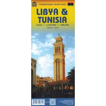 TUNEZJA I LIBIA mapa 1:800 000 / 1:2 450 000 ITMB 2025 Kolektiv autorů