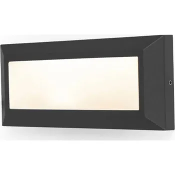Venkovní osvětlení Venkovní nástěnné svítidlo Lutec černé, integrovaný LED zdroj 11 W