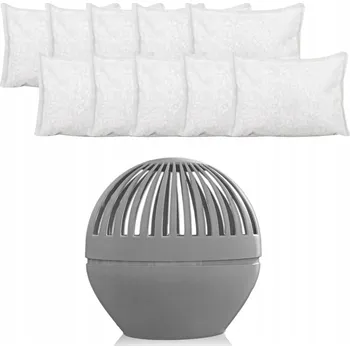 Vzduchotechnika Pohlcovač vlhkosti ŠEDÝ + 10x Náplň 500g Odvlhčovač Náhradní VYSOCE KVALITNÍ