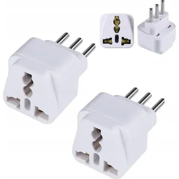 Elektrická zásuvka ADAPTÉR EU na TYP L (ITÁLIE) ITALSKÁ ZÁSUVKA 2ks