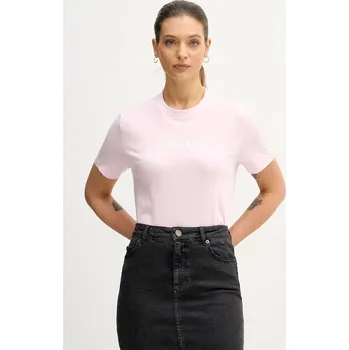 Pánské tričko Bavlněné tričko Calvin Klein Jeans LV047E821G růžová 03X, vel. M