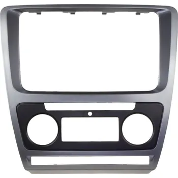 2DIN redukce pro Škoda Octavia 2009-2013 s Clima šedý