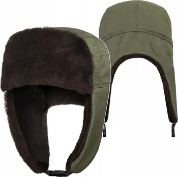 Čepice Zimní čepice Dominator s dlouhými ušima, zelená, velikost L