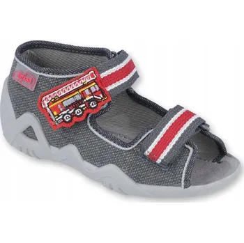 Dívčí bačkory Befado dětské sandály textilní vícebarevné velikost 20