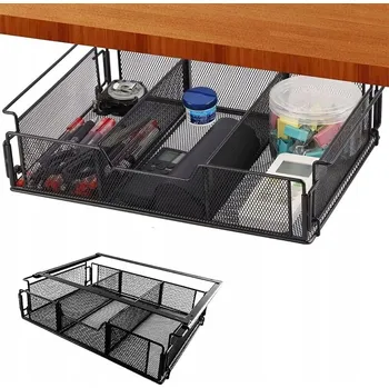 Psací stůl ORGANIZÉR POD STŮL SE SÍŤKOU NEVIDITELNÝ PRO DOMÁCÍ SKLADOVÁNÍ