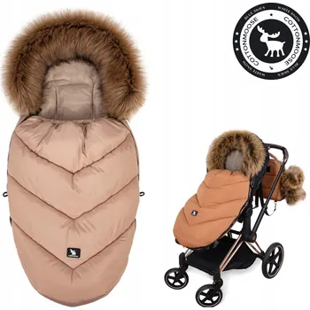 Fusak Fusak CottonMoose hnědý karamelový 105 cm s otvory na pásy