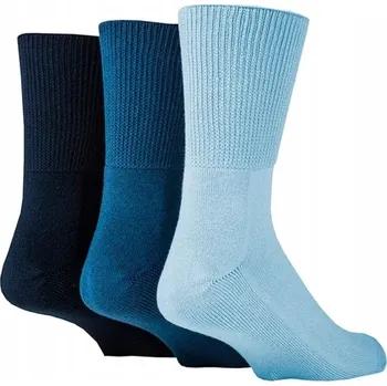 Dámské ponožky Ponožky bambusové pro diabetiky IOMI BAMBOO DIABETIC, Modrá směs 39-42