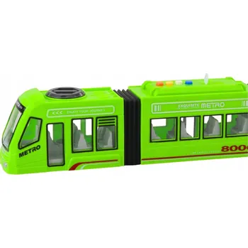 autíčko MĚSTSKÁ TRAMVAJ METRO S OTEVÍRACÍMI DVEŘMI SVĚTLA ZVUKY 1:16