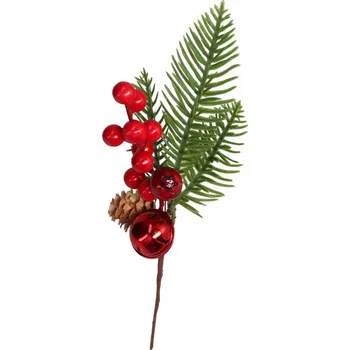 umělá květina Dekorativní Větvička se zvonkem - 24 x 10 cm