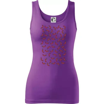 Dámské tričko Chili potisk - Dámské tílko - XL ( Fialová )