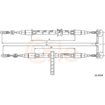 Autodíl Tažné lanko, parkovací brzda COFLE CFE10.8594