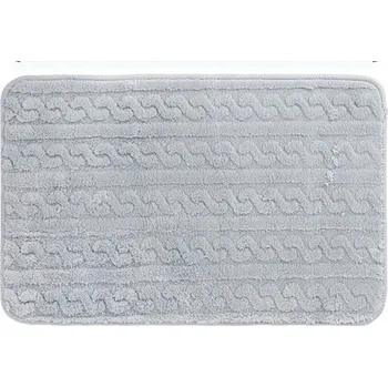 Koupelnová předložka KOUPELNOVÁ PŘEDLOŽKA PROTI SKLUZU MĚKKÁ NADÝCHANÁ modrá 45X75CM