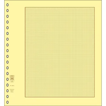 Lindner Blanko - žlutý karton s hnědým orámováním a mřížkou